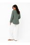 Women's Muslin Shirt Long Sleeve Buttoned Relaxed Fit Casual Shirt Standard - 3