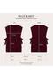 Women's V-Neck Sweater with Belted Waist - 7