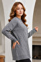 Patterned Knitwear Sweater R4514 Gray - 2
