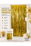 Metallic Gold Gold Foil Door Curtain 100X200 cm Party Birthday Decoration Photo Background