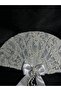 Vintage Bridal Fan with Pearls - 2