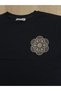 Women's Lace Embroidered Lycra Combed Cotton Short Sleeve T-Shirt - 4