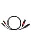 XLR to 2 RCA Audio Cable 1 m, OFC Shielded - 3