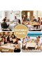 Rectangular linen tablecloth, 110*160 cm. High quality, splash-proof, waterproof, buffets. Features: ultra-soft, thick, wrinkle-r... - 2