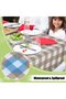 138 x 178 cm rectangular tablecloth, waterproof vinyl, washable checkered pattern, suitable for indoor and outdoor picnics - Style 6 - 4