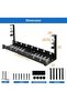 Under Desk Cable Management Tray, Necomi No Drill 21.7" Retractable Clamp Mounted Desk Cable Cord Or - 4