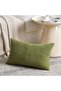 Rust Lumbar Decorative Throw Pillow Covers 12x20 Inch for Couch Bed Sofa, Rustic Farmhous