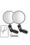 2 round adjustable bike mirrors. - 5