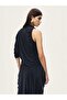 Asymmetrical Sleeve Detailed Draped Blouse 6248 - 4
