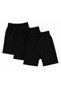 3-Piece Advantage Pack for Girls and Boys Black Capri-Shorts School and Casual 2 Yarn Compact Combed Cotton - 2