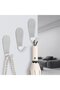 4 Self-Adhesive Towel Hooks – Stainless Steel, No Drilling Required, Suitable for Bathrooms and Kitchens - 2
