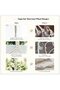 Macrame Plant Hangers Set, 4 Pcs Macrame Plant Hangers with Pots and Saucers, Indoor Hanging Planter - 4