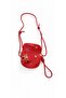 Red Adjustable Knot Detailed Crossbody Bag - with Handle and Cherry Charm Gift - 3