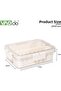 Refrigerator Organizer with Lids, Stackable Fruit Storage Containers, Vegetable Strainers Box - 4