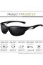 Sport Sunglasses for Men Women Uv Protection Lightweight Tr90 Rectangular Polarized Frame - 5