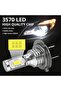 H7 LED Headlight Bulbs 6000K Cool White, Plug and Play Low Beam High Beam Fog Light, Canbus E - 2