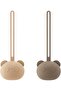 2 Pack Silicone Pacifier Holder Case, Bear Shape Pacifier Storage with Strap for Travel & O