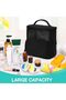 Shower Mesh Caddy Bag, Large Capacity Hanging Toiletry Organizer with Separate Compartments - 4