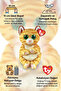 Ty Beanie Yellow Striped Cat Mango Plush Toy 15 cm |   3+ Years Old |   1 Piece |   Soft Playmate - 2