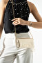 Gold Wallet Bag with Chain Strap and Buckle Women's Crossbody Bag - 3