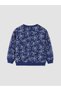 Two Mt Shop Quality Lcw Baby Navy Blue Bow Patterned Baby Girl Tracksuit Set - 5
