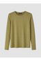 Two Mt Shop Quality Khaki Combed Cotton Plain Standard & Regular Long Sleeve Women's T-Shirt - 5