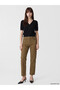 Two Mt Shop Quality Khaki Denim Straight Spanish & Flare High Waist Spanish Flare Leg Women's Jeans