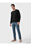 Esvab • Modern & Distinctive Zero Roba Collar Long Sleeve Combed Cotton Men's T-Shirt - 2