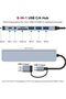 محول USB متعدد الوظائف 8 في 1، USB-C، قارئ بطاقات SD/TF، مدخل صوت 3.5 ملم، USB 3.0، مقبس مزدوج |   نقل البيانات عالي السرعة - 2