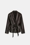 New Season Zw Collection Soft Textured Leather Jacket - 7