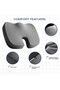 Seat Cushion & Adjustable Lumbar Support Pillow Set,Memory Foam Back & Tailbone Pain Relief Cushion, - 5