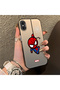 حافظة هاتف من السيليكون متوافقة مع هاتف iPhone X، حافظة خلفية صلبة من السيليكون، حافظة هاتف للزوجين بنمط الرجل العنكبوت - 3