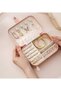 Two-Piece Travel Jewelry Box - Compact and Stylish Storage Box - Jewelry and Earring Organizer - Portable Storage Bag - Ideal Gift for Women - - 3