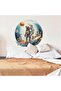 Astronaut Wall Stickers, Removable Peel and Stick Vinyl Decals, Large Solar System Planets Ar - 4