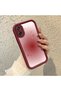Samsung Galaxy A07 4g Compatible Burgundy Blur Gradient Star Patterned Silicone Case