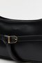 Buckle Detailed Minimalist Trend Model Zippered Women's Shoulder and Baguette Bag - 3