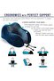 Travel Pillow, Memory Foam Neck Support, Ergonomic Design for Airplane Sleeping, Washable Sof - 4