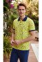 3223 Surf Beach Patterned Polo Neck Bermuda Set - 4