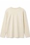 Benetton boys' college print crew neck long sleeve t-shirt, ages 6-14, beige - 2