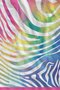 Colorful Zebra Wave Patterned 70X150 Beach Towel - Digital Printed Bath Towel - 2