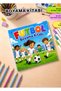 Football Coloring Book – 21X20 cm I 40 Visuals I for Children and Adults