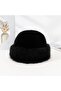 Women's plush fisherman hat soft snow warm winter. - 4