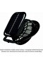 Solar fan hat black dual fans USB rechargeable wide brim. - 3