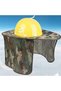 Camouflage sun and insect repellent hat, fully covering the face neck - breathable mesh fabric, zipper opening, extra-large size. - 3