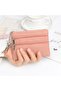 Women's wallet chestnut brown with key ring. - 2