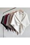 Women's knit scarf burgundy wool/cashmere solid warm. - 3