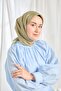 Twill Silk Scarf Mini Bouquet Oil Green - 4