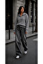 Women's Zippered Turtleneck Knit Sweater