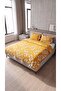 100% Cotton Double Floral Lace-Up Duvet Cover Set 220X200 cm – 2-Piece Patterned Lace-Up Pillowcases - 2