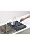 Flip-Up Drain Board with Foldable Dish Rack, Gray,One-size,85139 - 5